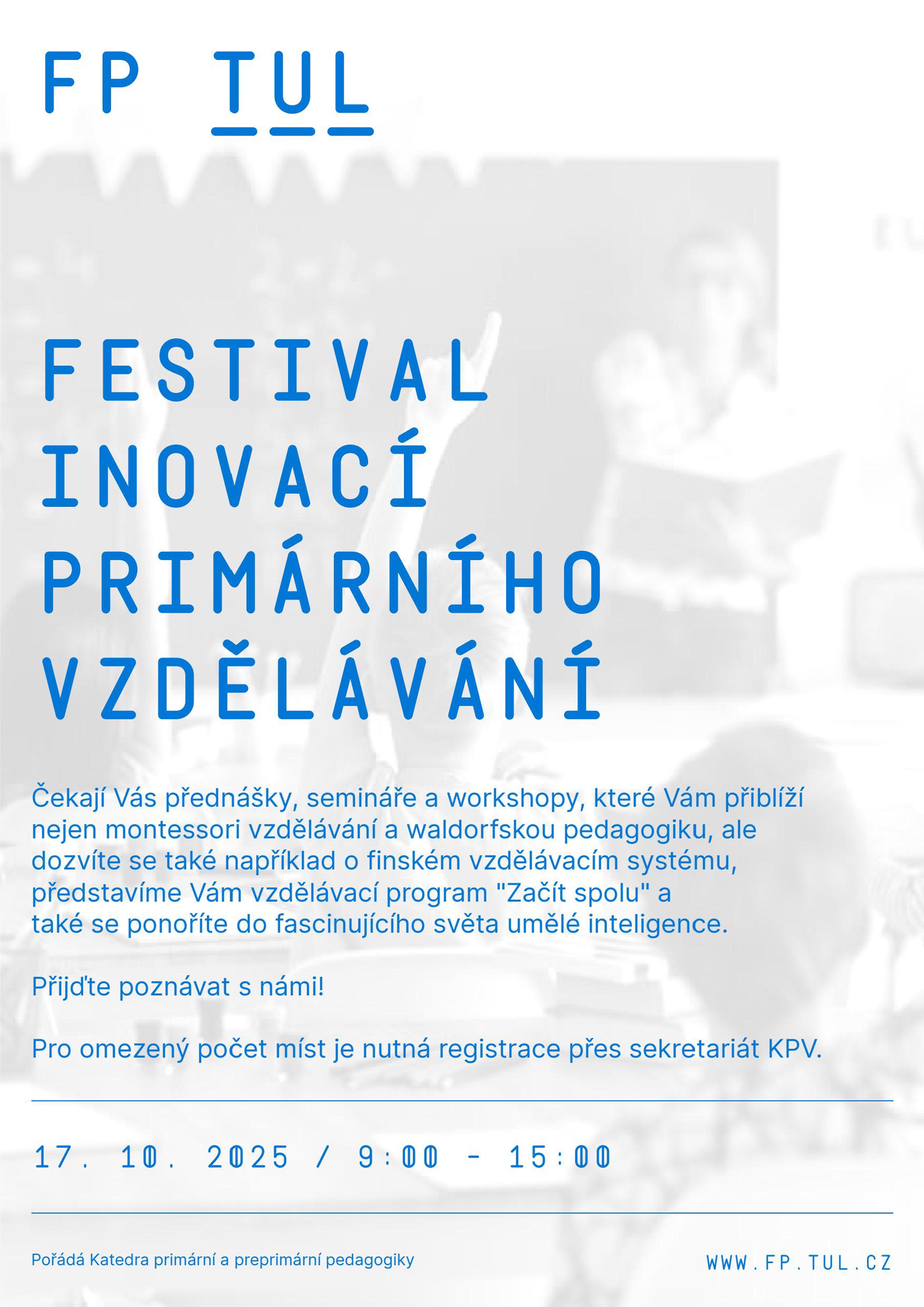 Festival inovaci plakat