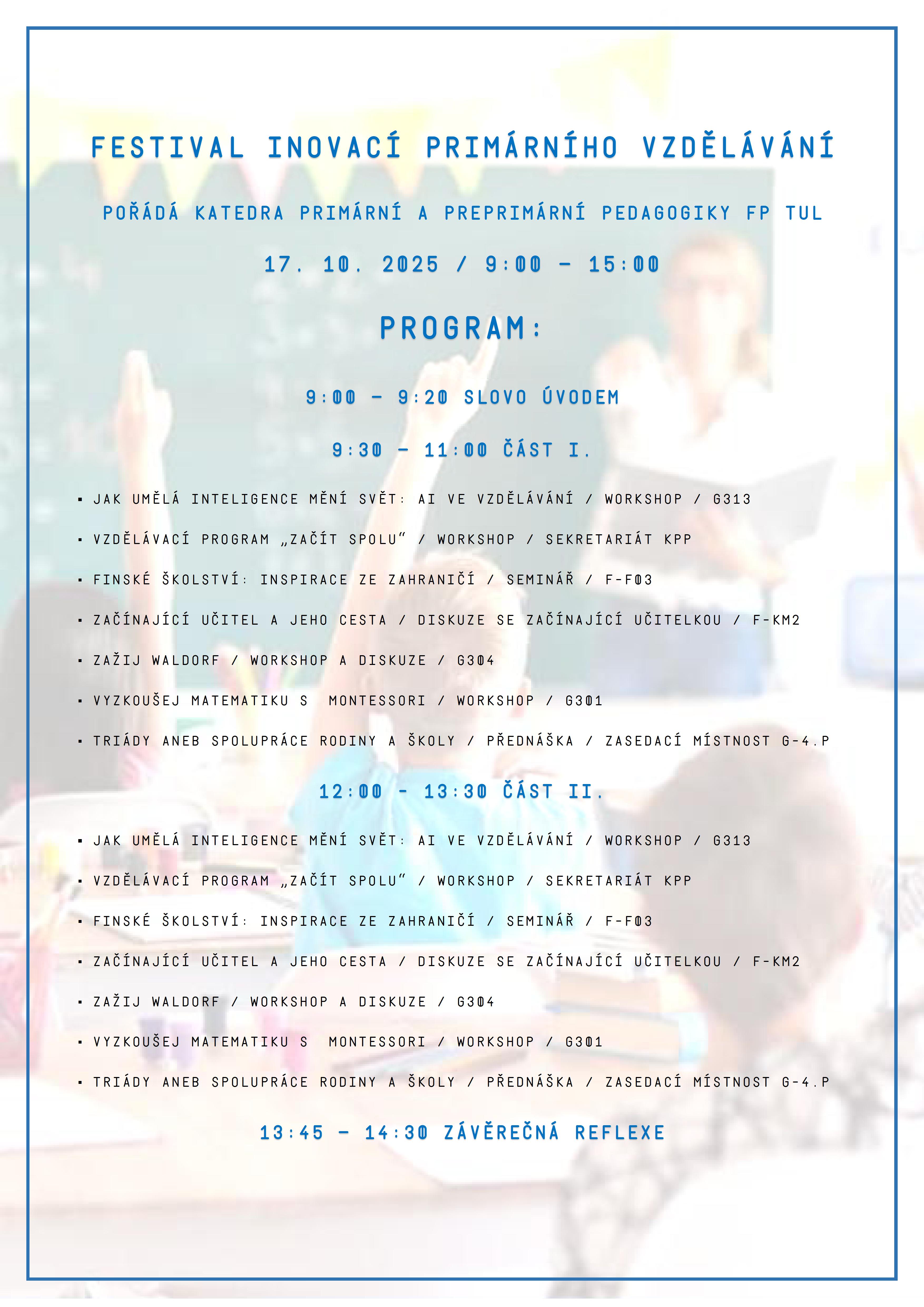 program festivalu A3
